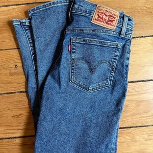 Levi's Blue Denim Jeans wedgie straight
